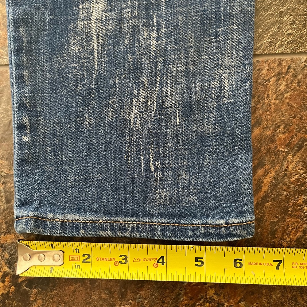 Chico’s so slimming girlfriend slim leg ankle dark wash metallic rinse. Size 12R - Picture 13 of 16